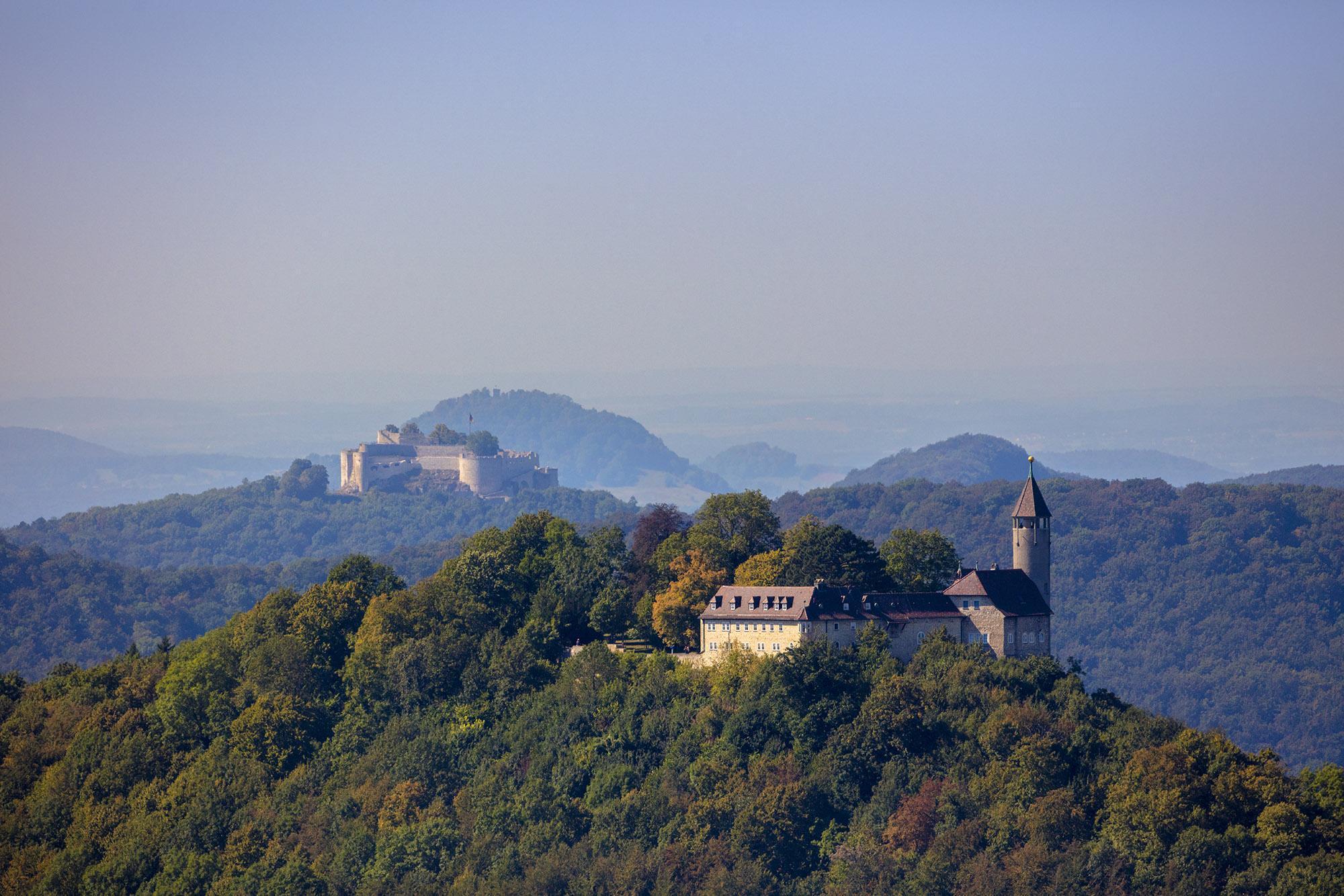Festungsruine Hohenneuffen und Burg Teck, Außenaufnahme