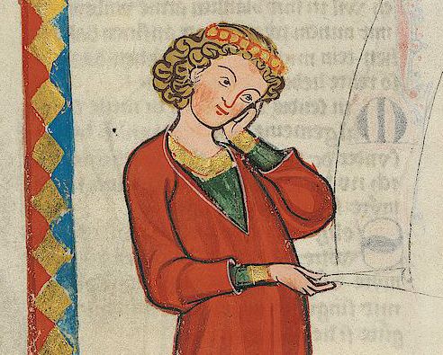 Gottfried von Neifen, Miniatur im Codex Manesse, um 1300