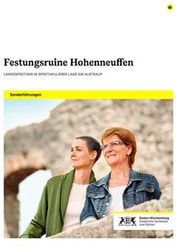 Titelbild des Sonderführungsprogramms für die Festungsruine Hohenneuffen