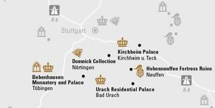 journey map "Swabian jura mountains & Tübingen"